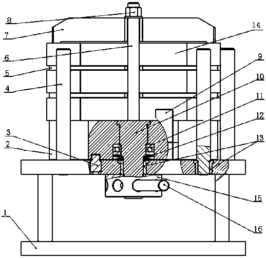 A special tool for processing the end face of the support cover