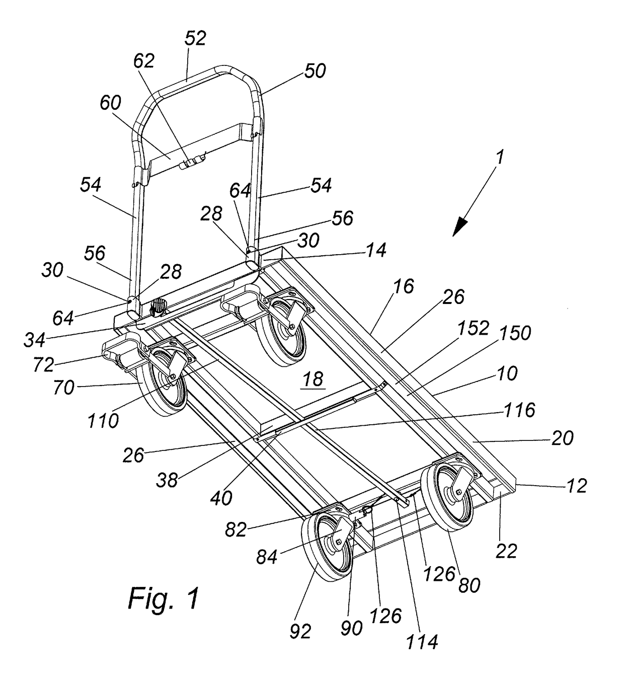 Swivelable and unidirectional platform truck