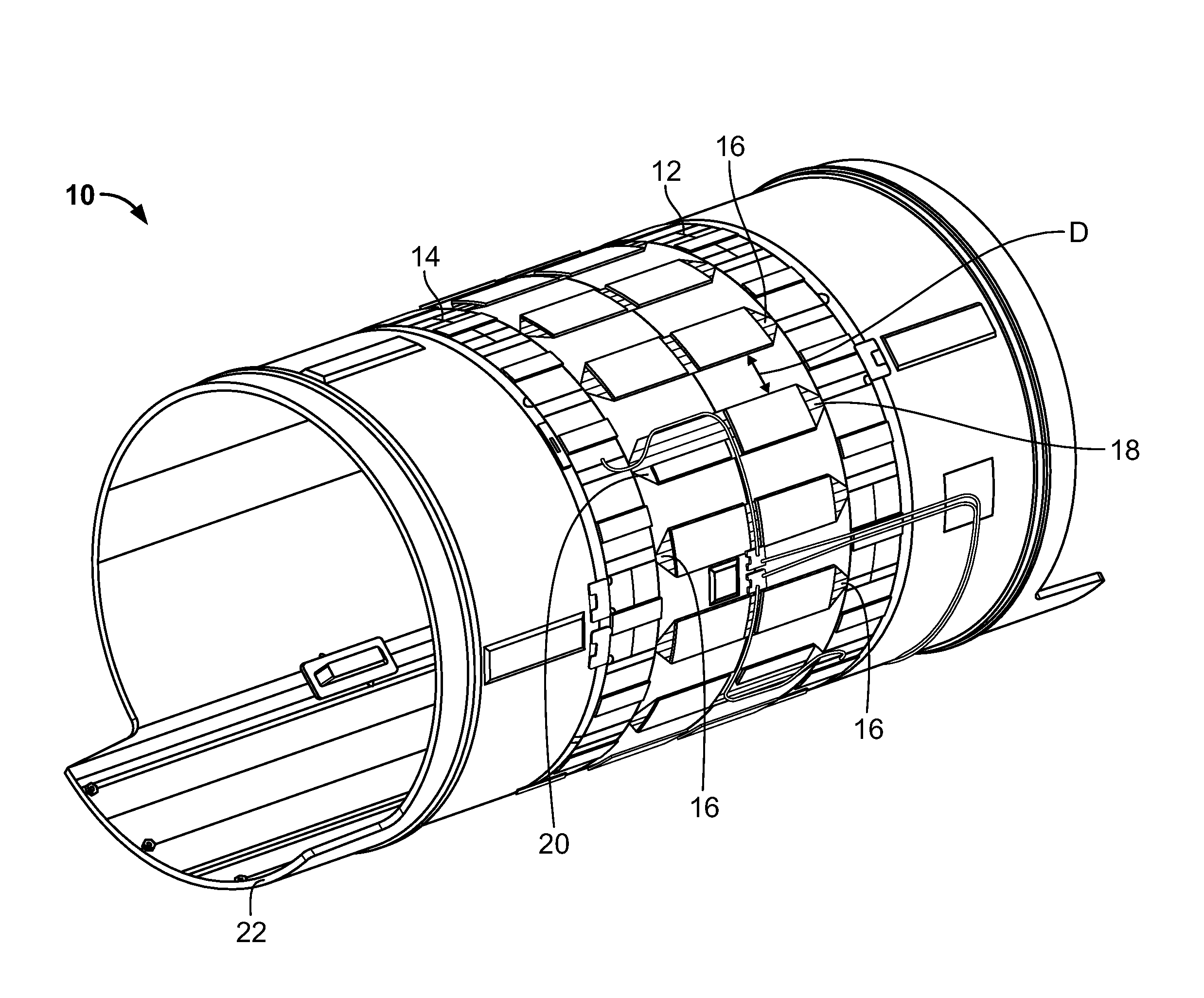 Distributed capacitance radio frequncy (RF) coil and magnetic resonance imaging system including the same