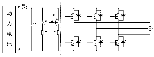 Bus capacitor discharge control method of vehicle motor controller