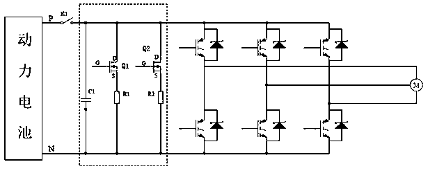 Bus capacitor discharge control method of vehicle motor controller