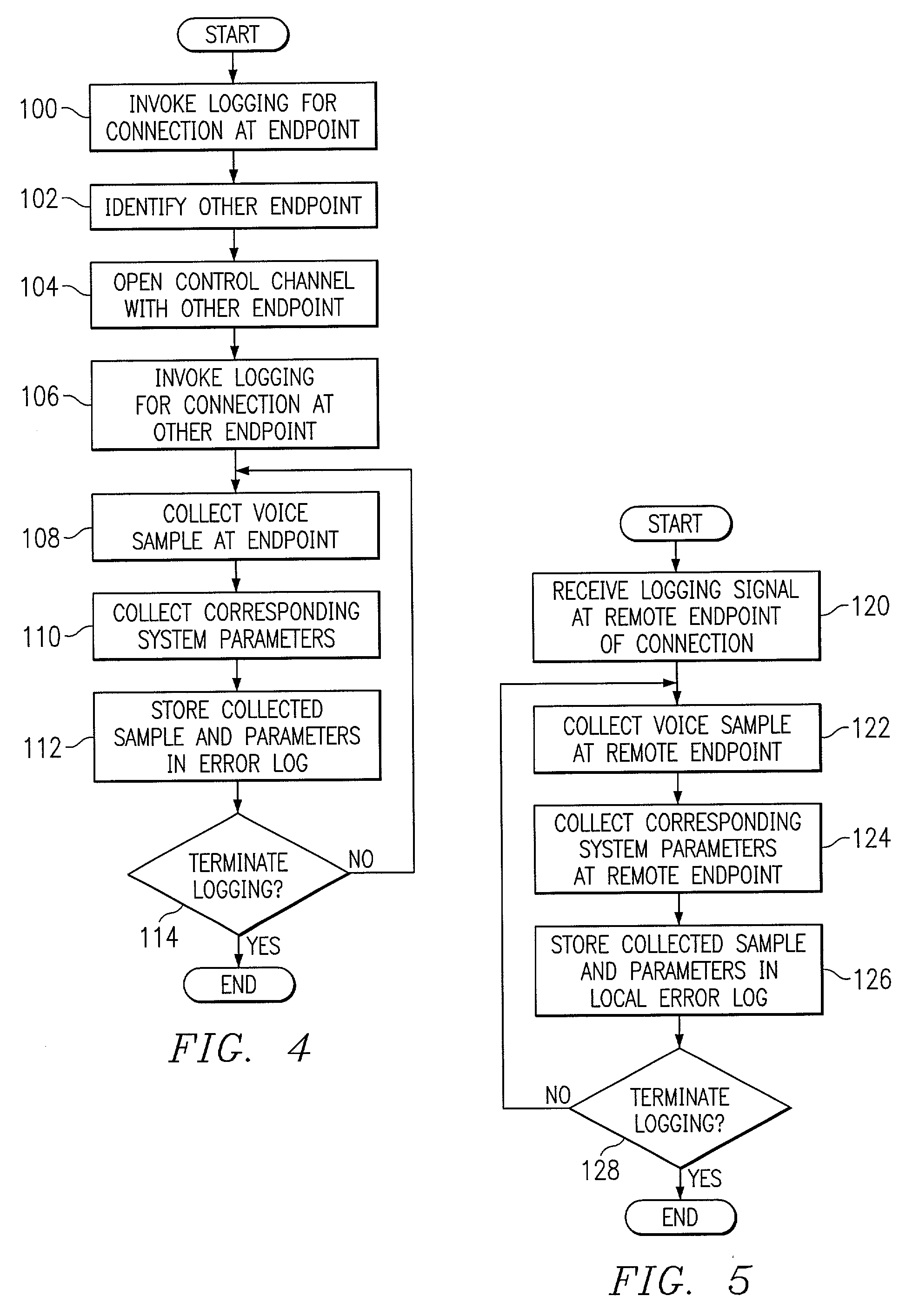 Method and system for logging voice quality issues for communication connections