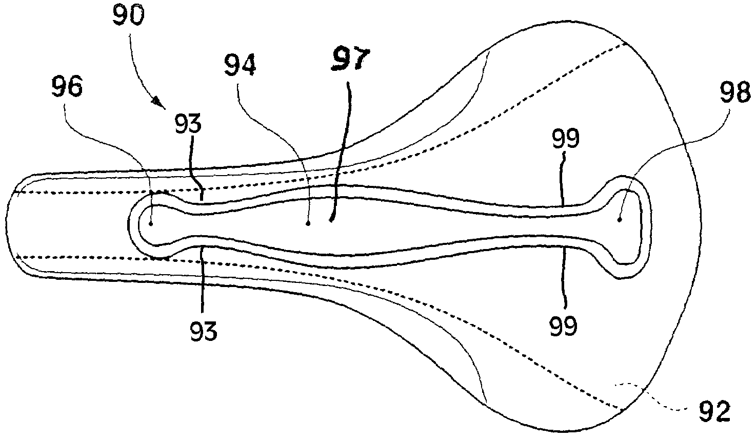 Bicycle saddle