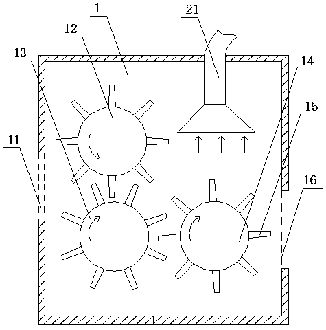 Wind-conveying type defoliation and collection integrated machine for stevia rebaudiana