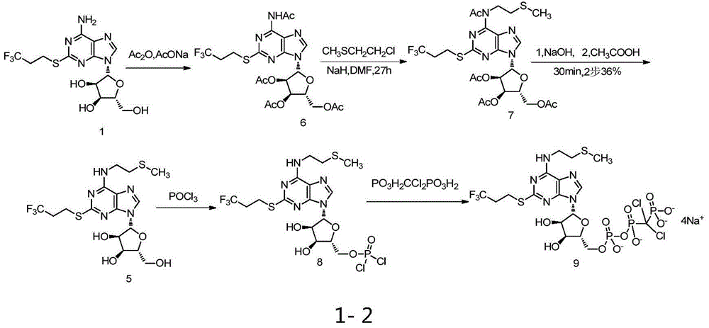 Cangrelor intermediate and preparation method and application thereof