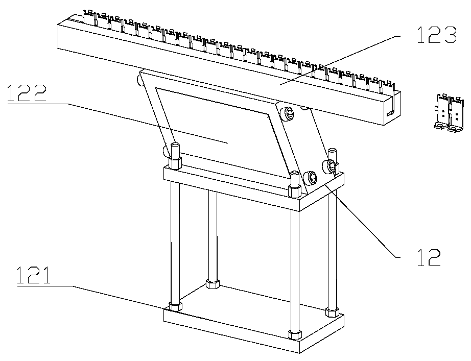 Inductive component pressure riveting device and inductive component automatic assembly equipment