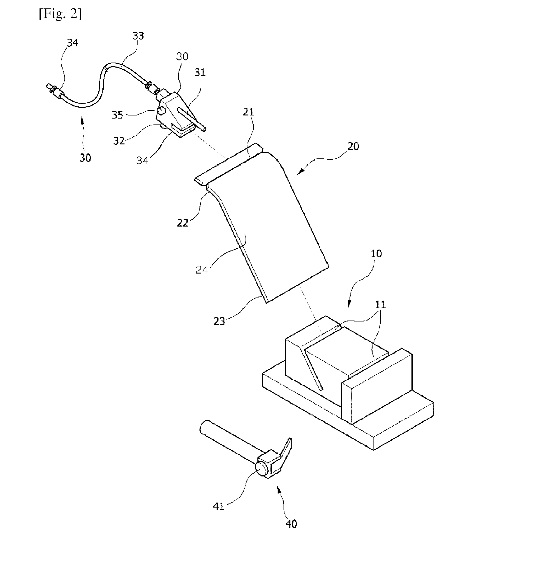 Fixing device for endotracheal intubation of rodents