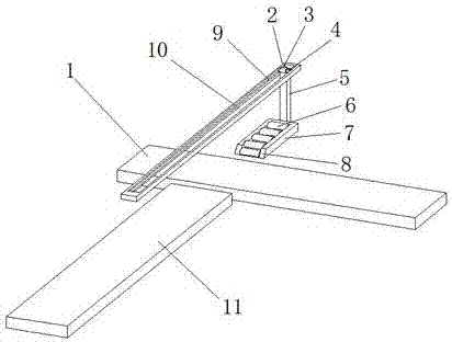 Lifting arm of computer production line