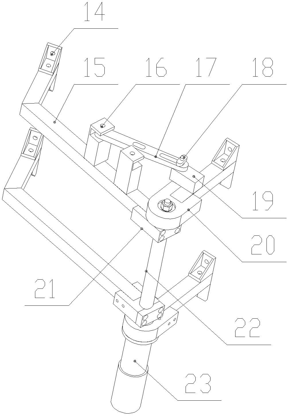 Electrified detection robot for horizontal insulator string