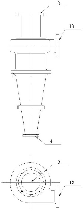 Hydrocyclone pretreatment type aerated grit chamber desanding system