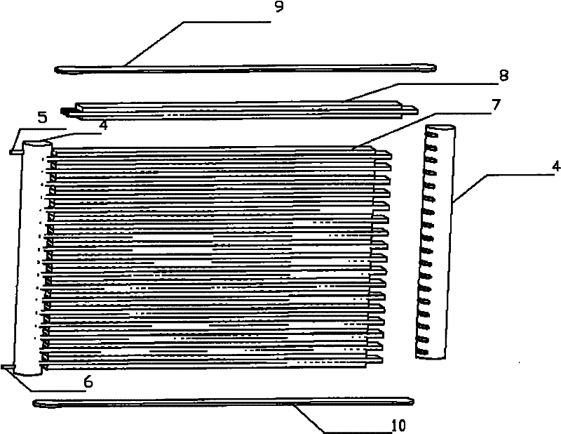 Parallel stream heat exchanger integrated with microchannel and outer fin