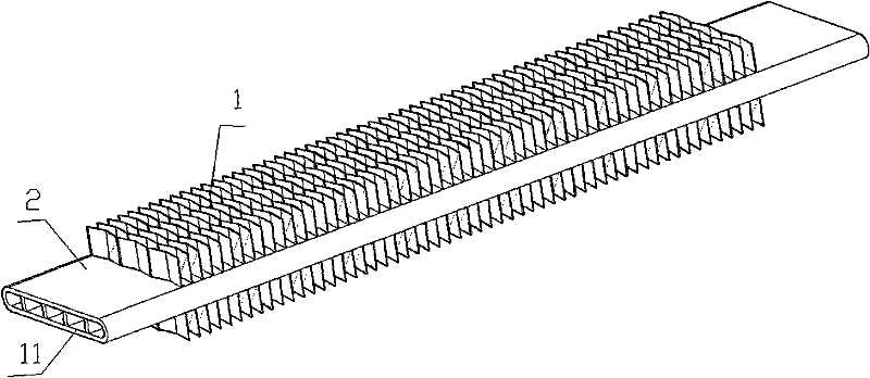 Parallel stream heat exchanger integrated with microchannel and outer fin