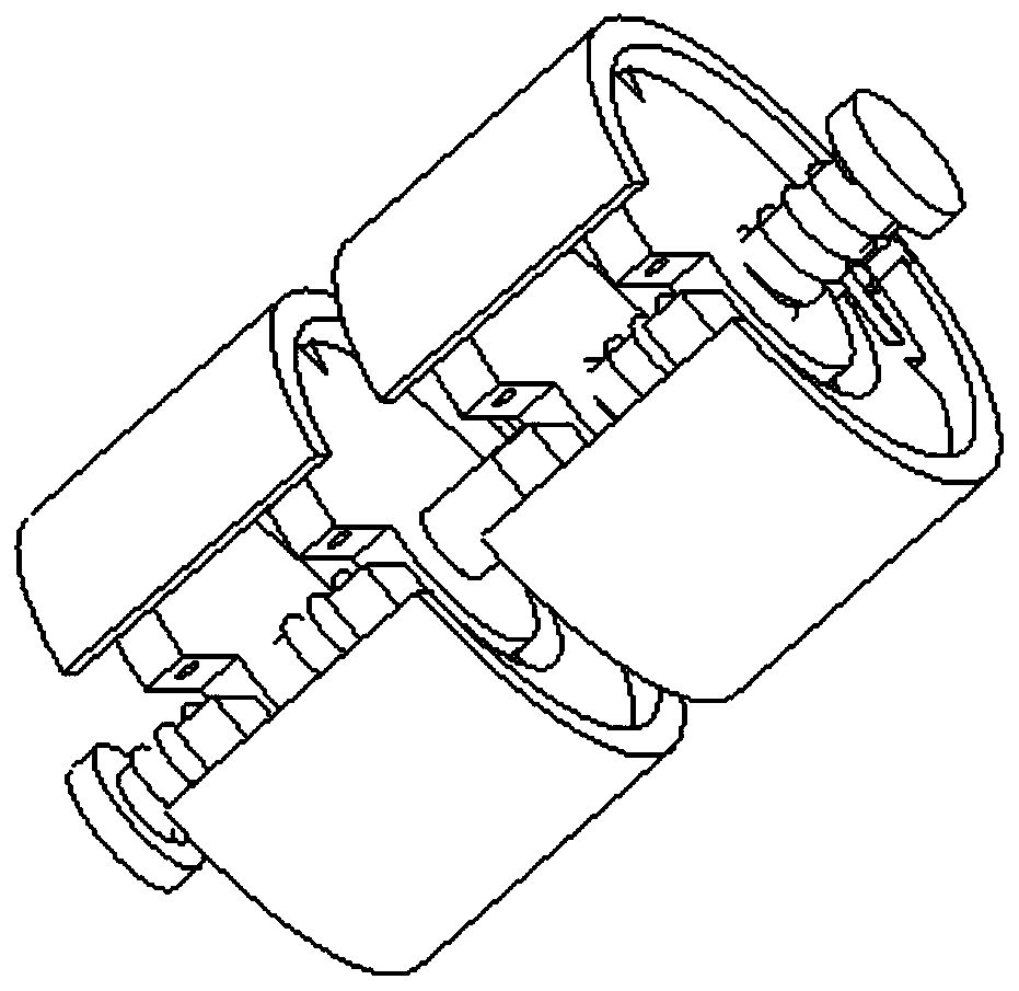 Differential clamping inchworm-type piezoelectric linear motor