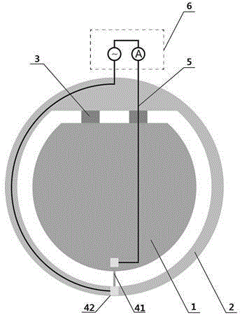 Acceleration measuring device and method based on piezo-electronic effect