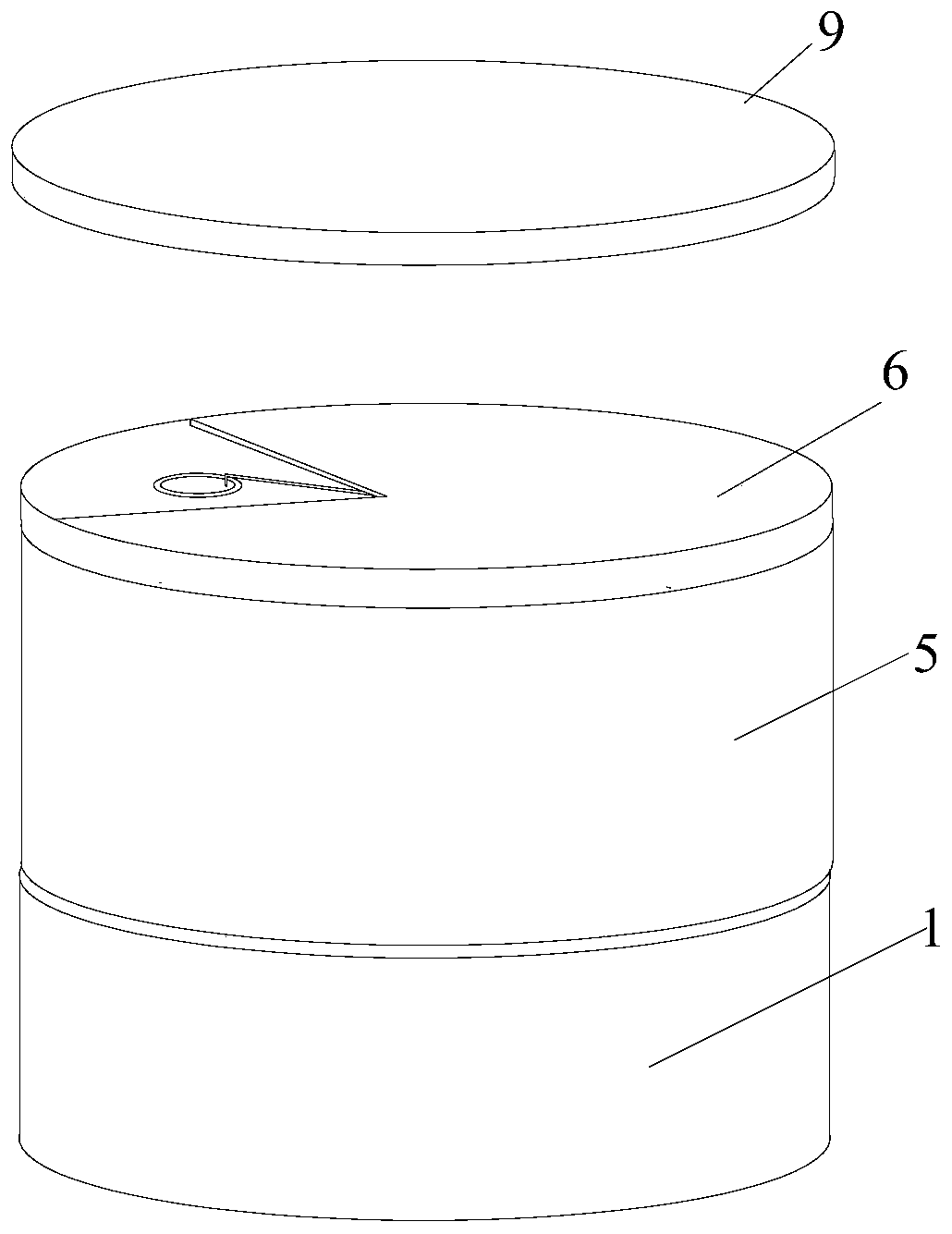 Pathological biopsy specimen bottle