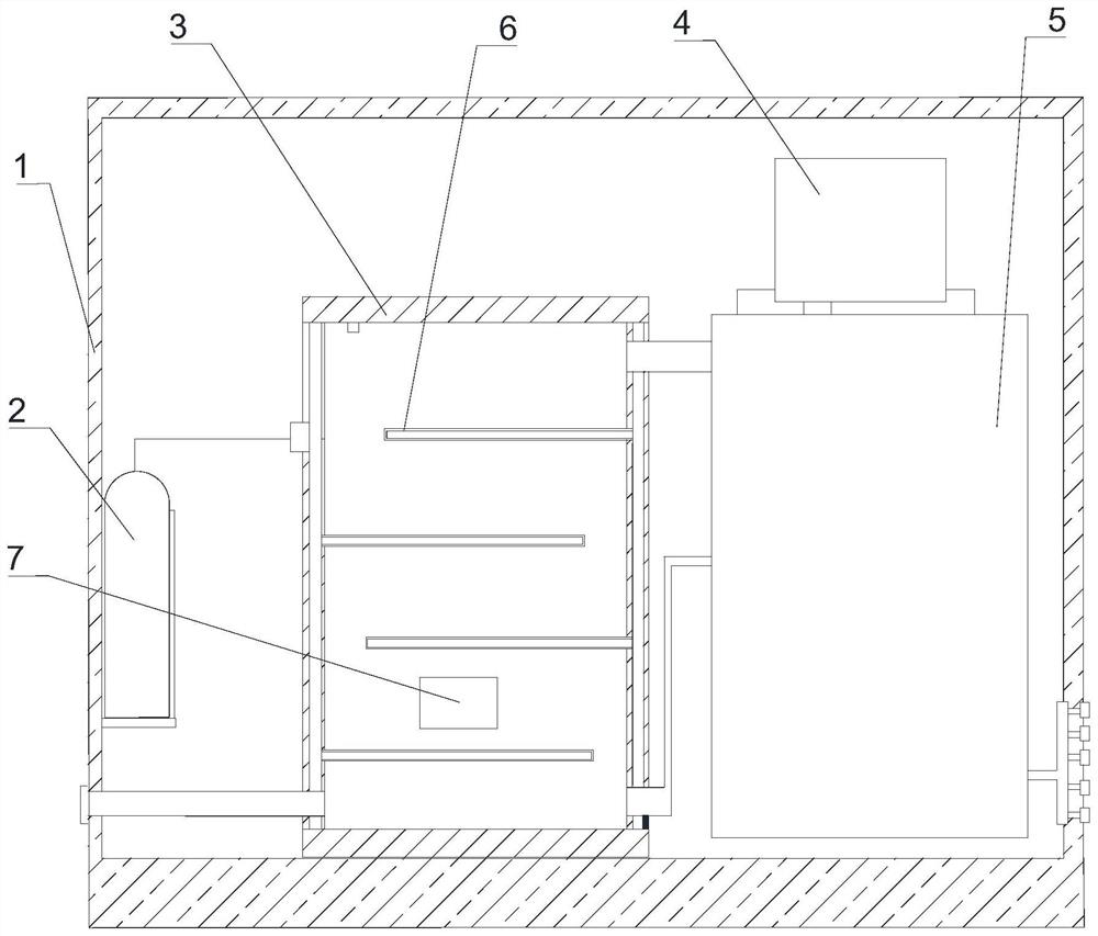 Ozone-based deodorization and sterilization equipment and odorless garbage room with it