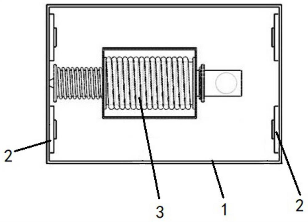 Implantable concrete member damage monitoring device and method based on directional knocking