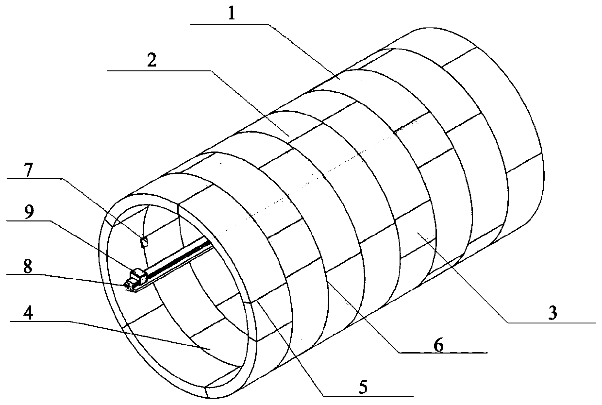 Shield tunnel joint opening and dislocation monitoring system based on optical fiber reflection principle