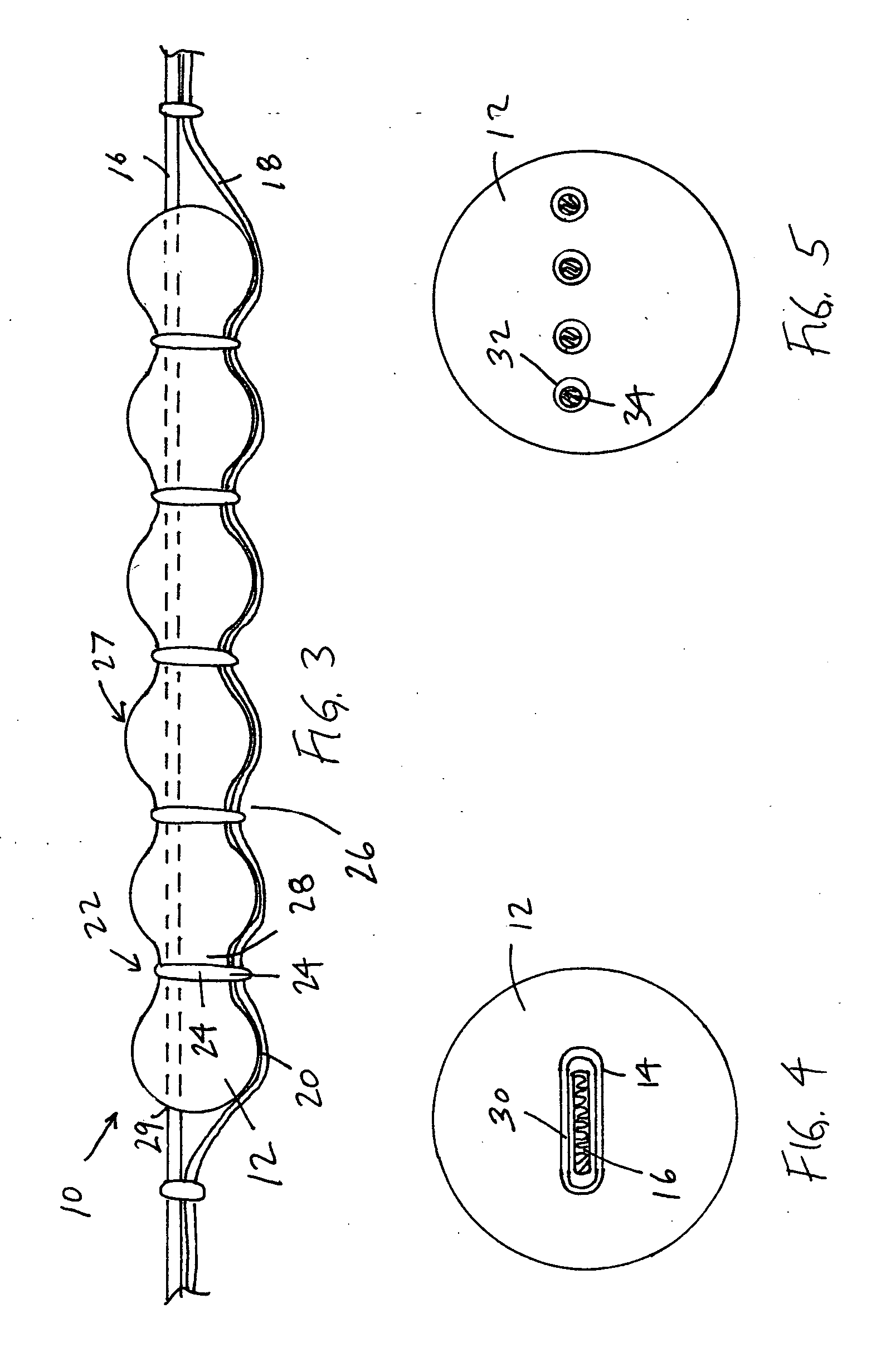 Strap assembly with cushioning elements