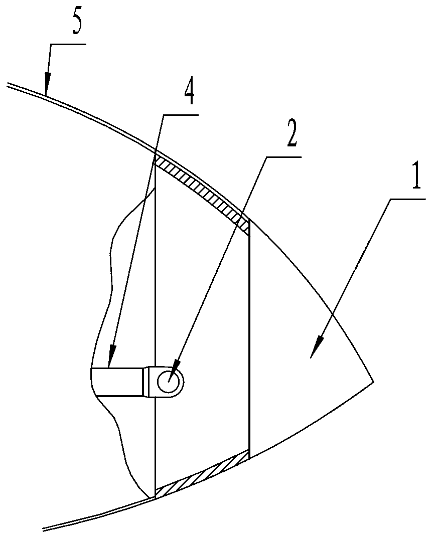 Lightning arrester of blade of wind-driven generator