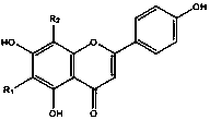 Microcos paniculata flavone carbon glycoside compound and preparation method and application thereof