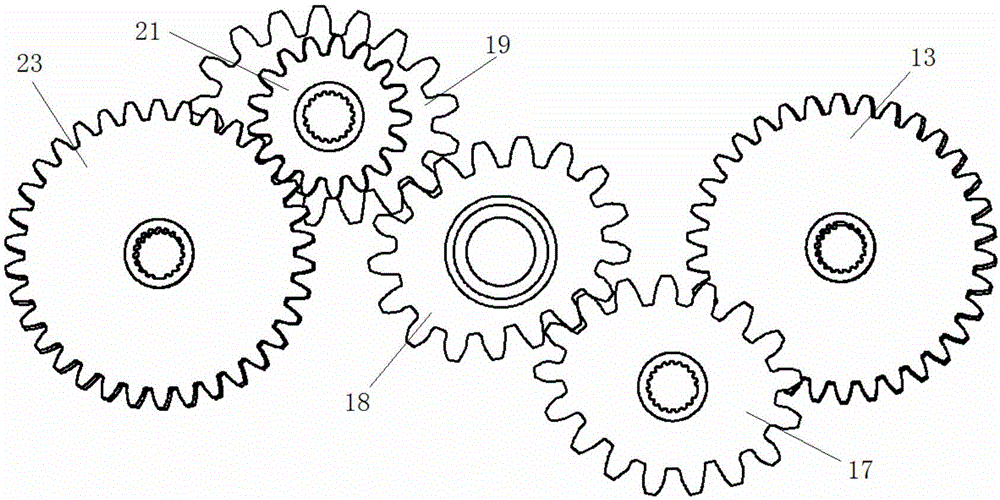 High speed pot seedling Z-shaped wide-narrow row transplanting mechanism