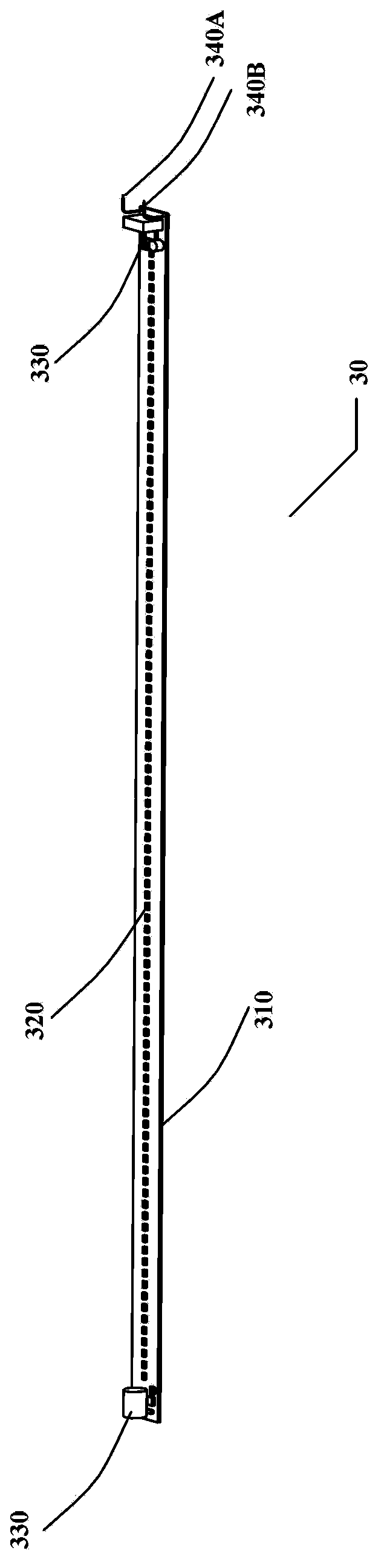 LED fluorescent lamp and installation method thereof