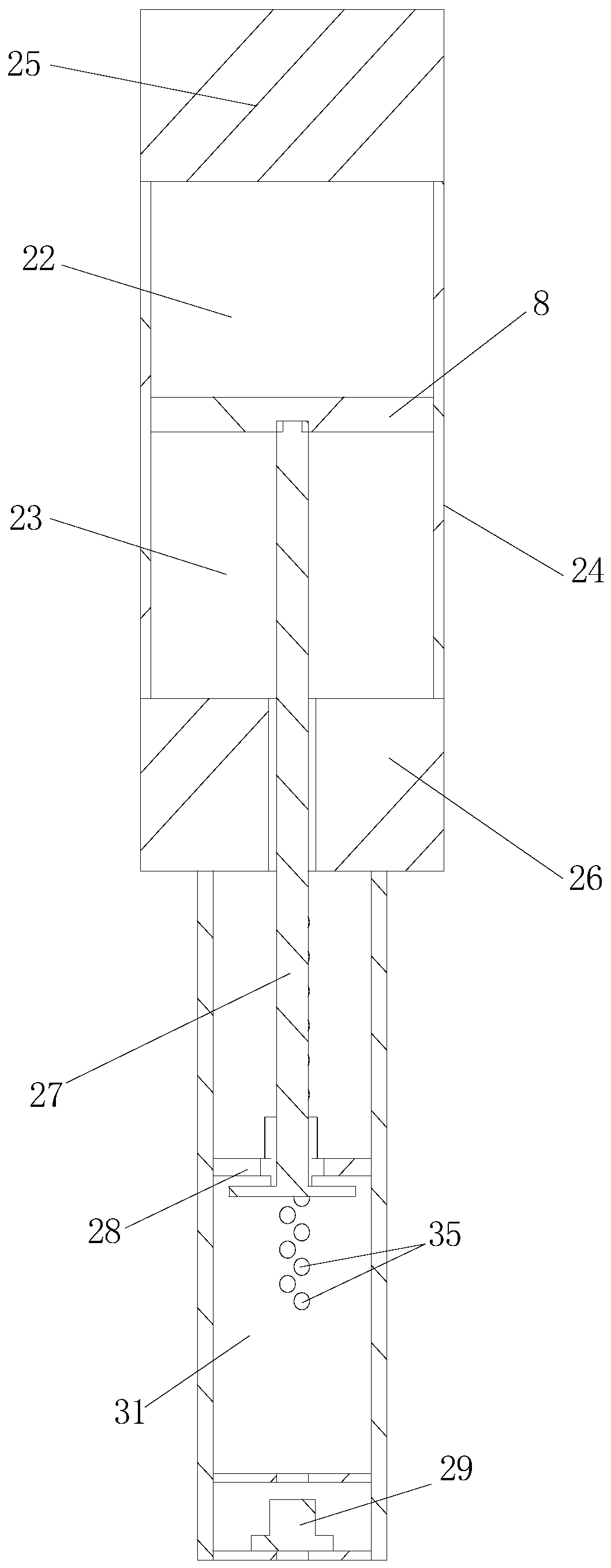 Single lever hydraulic drive fertilization device