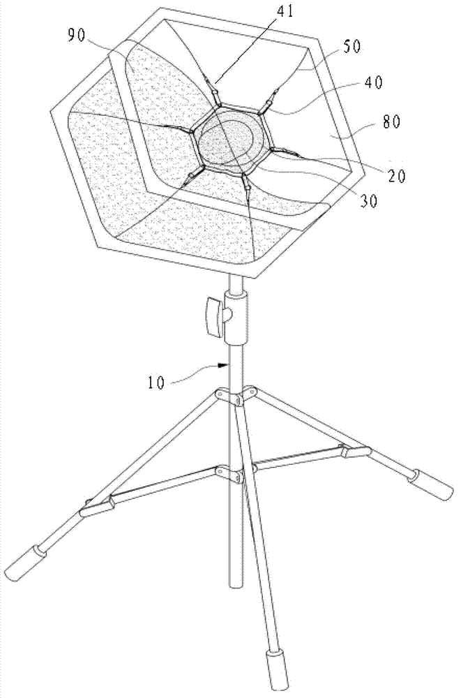 Foldable soft box