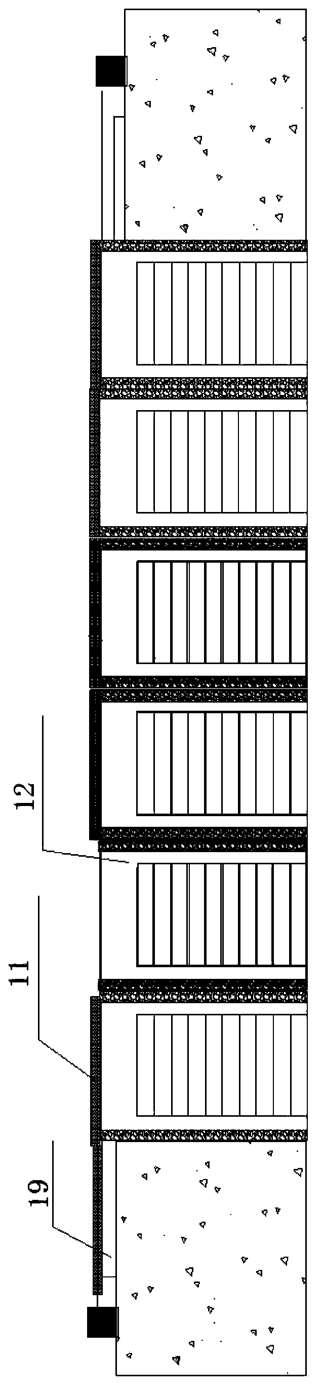 Slab burial pit with adjustable cooling speed