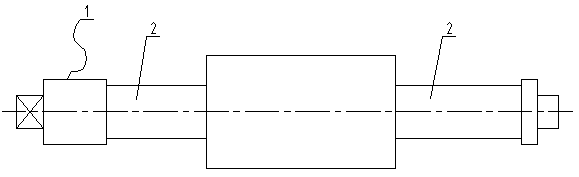 Sugarcane squeezing roller shaft restoration process