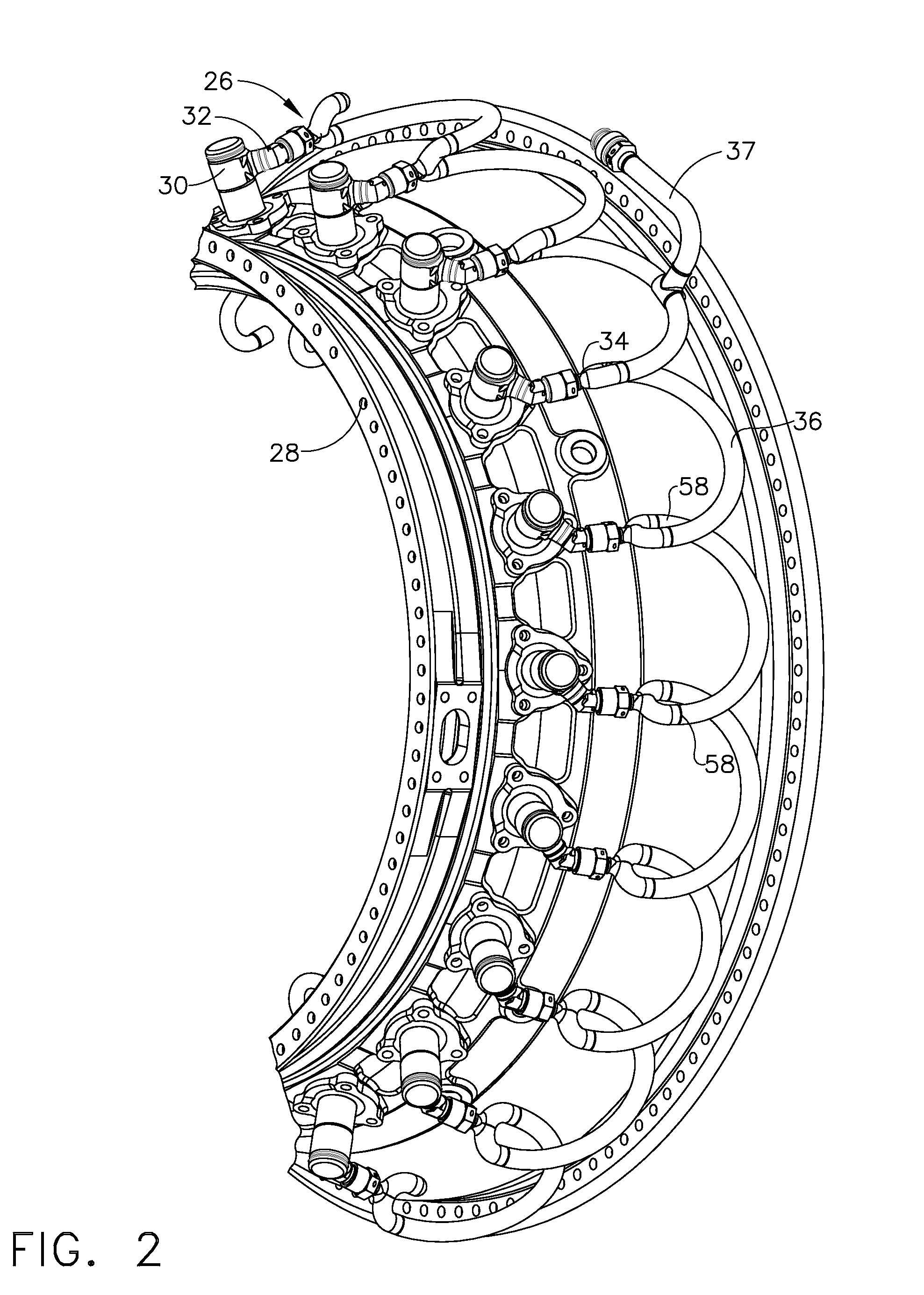 Frequency-tunable bracketless fluid manifold