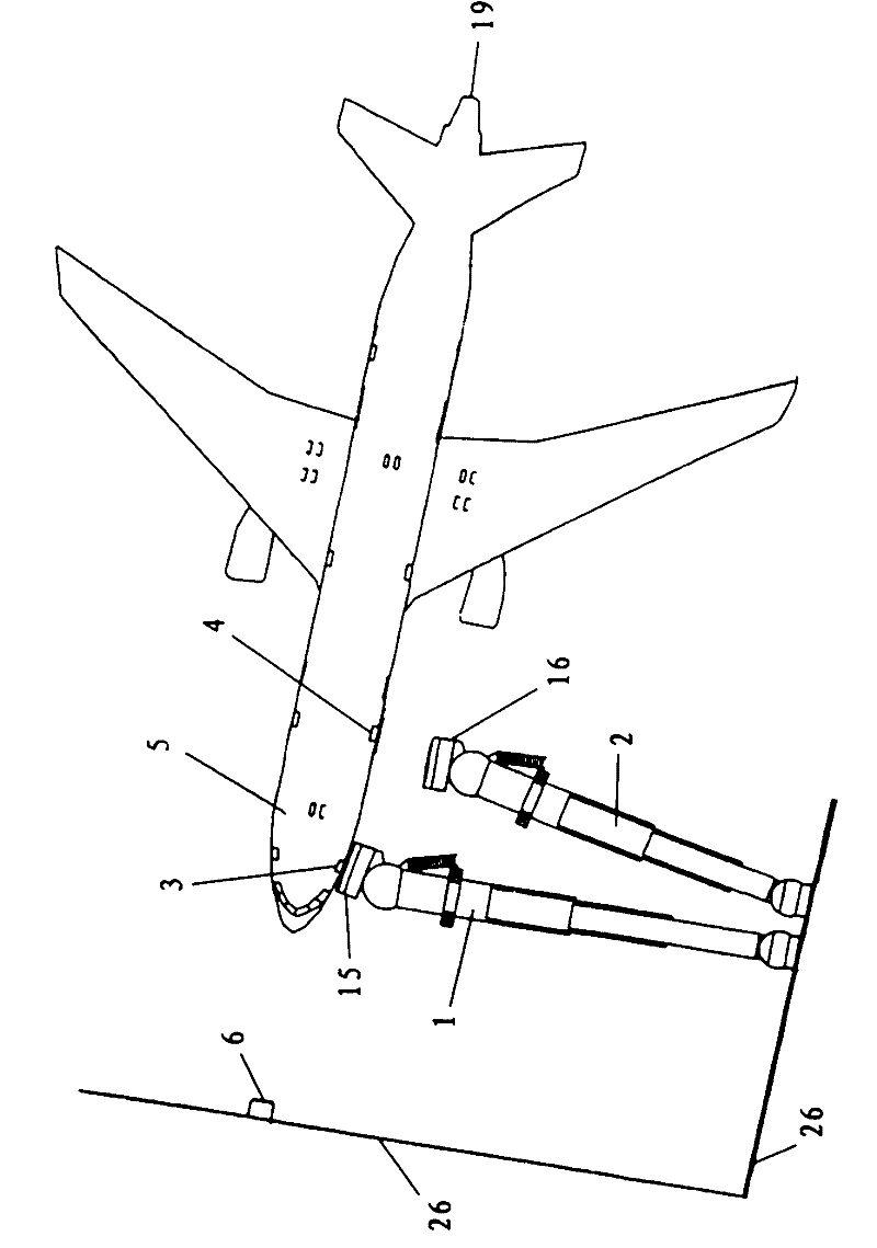 Method for automatic docking of a boarding bridge or cargo handling bridge to a door of an aircraft