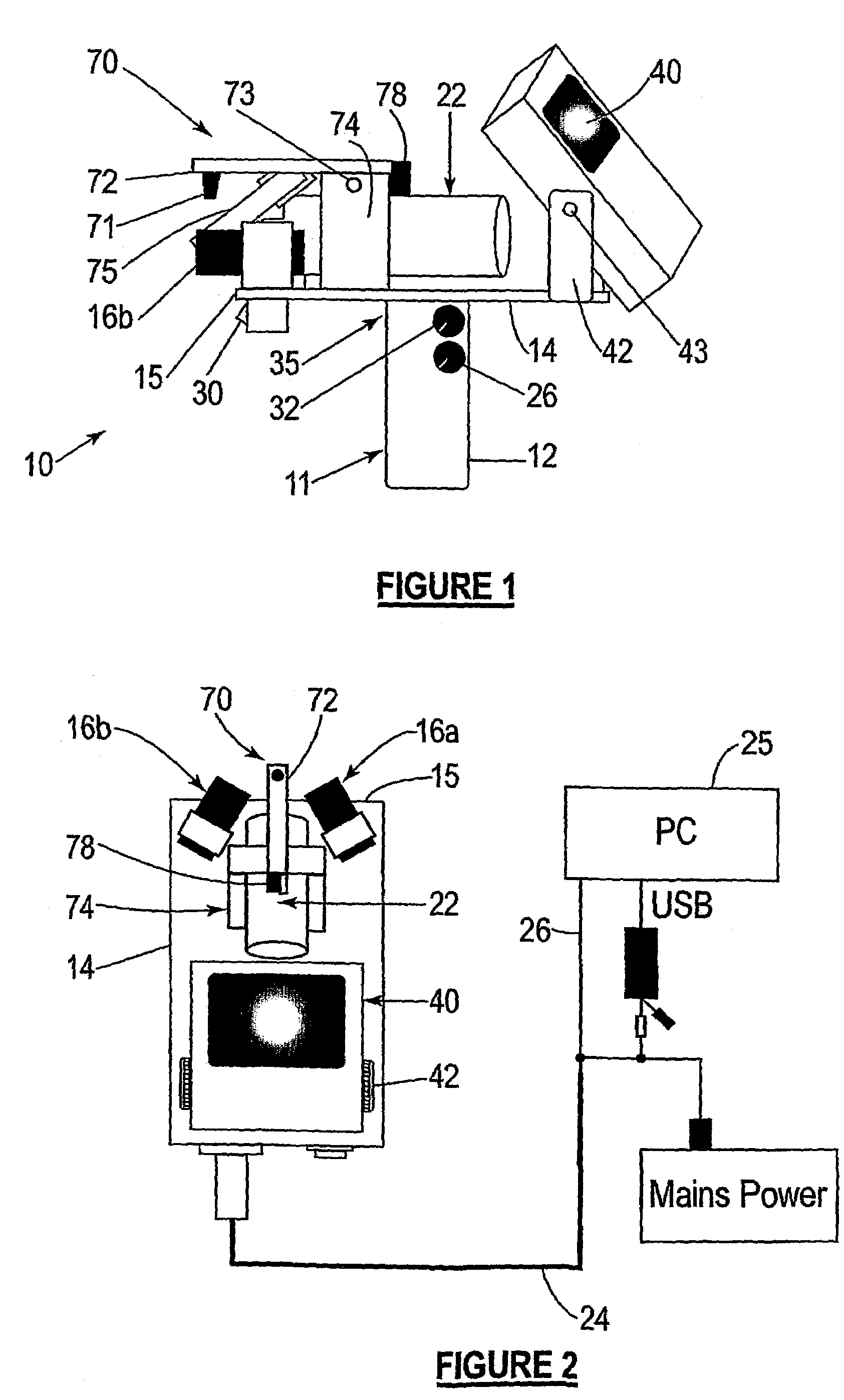 Portable slit lamp