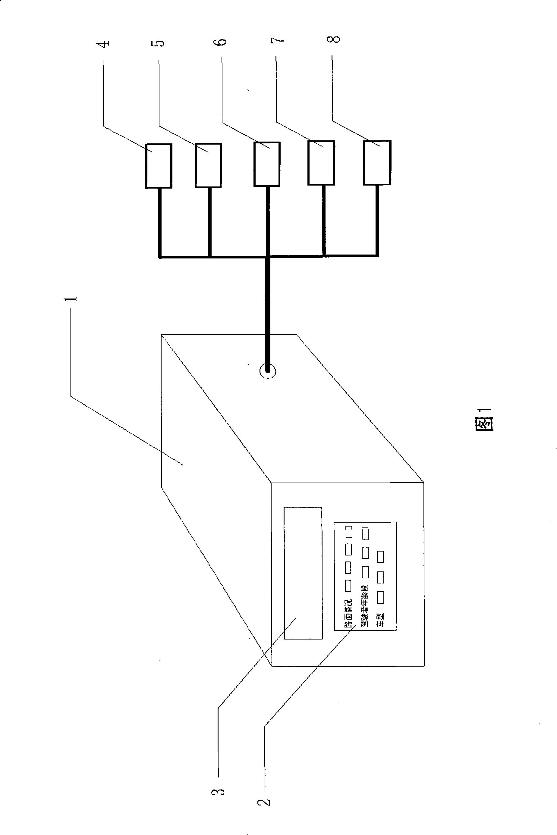 Anticollision alarming device for vehicle