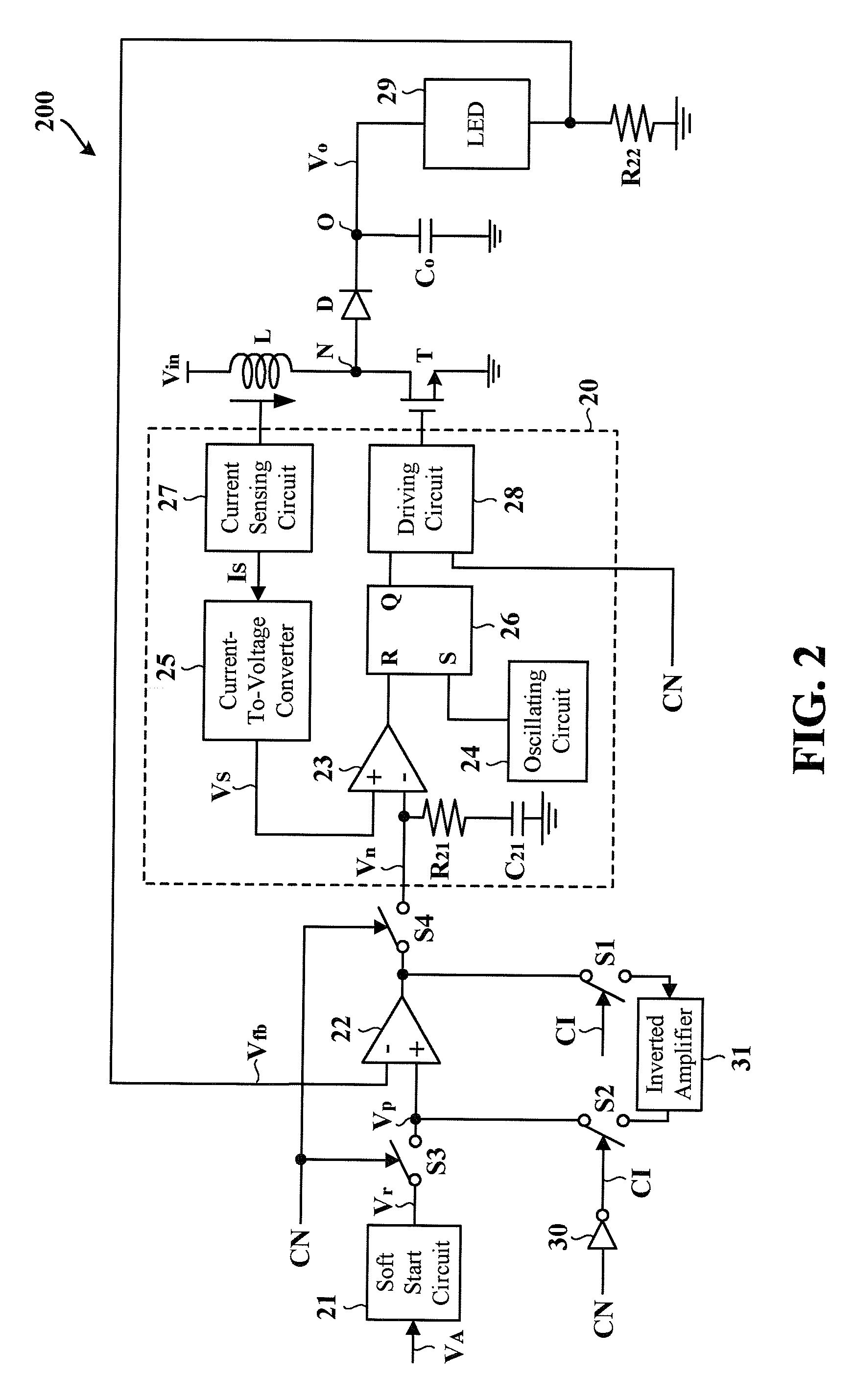 LED dimming control circuit