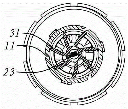 A composite rotating water outlet assembly