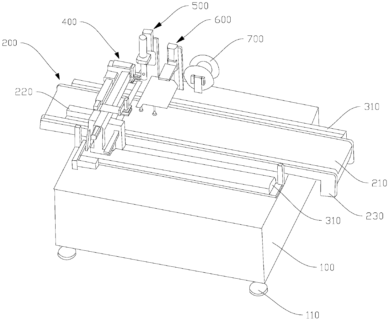 Automatic ribbon pasting device