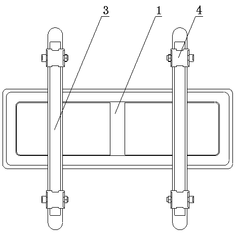 Snow shovel hanging frame fast and convenient to install