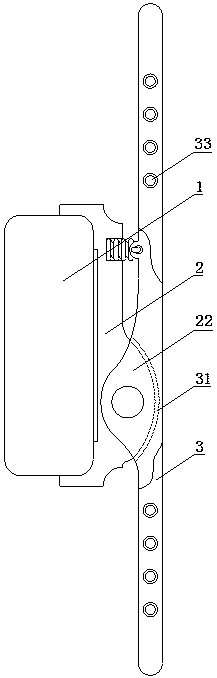 Snow shovel hanging frame fast and convenient to install