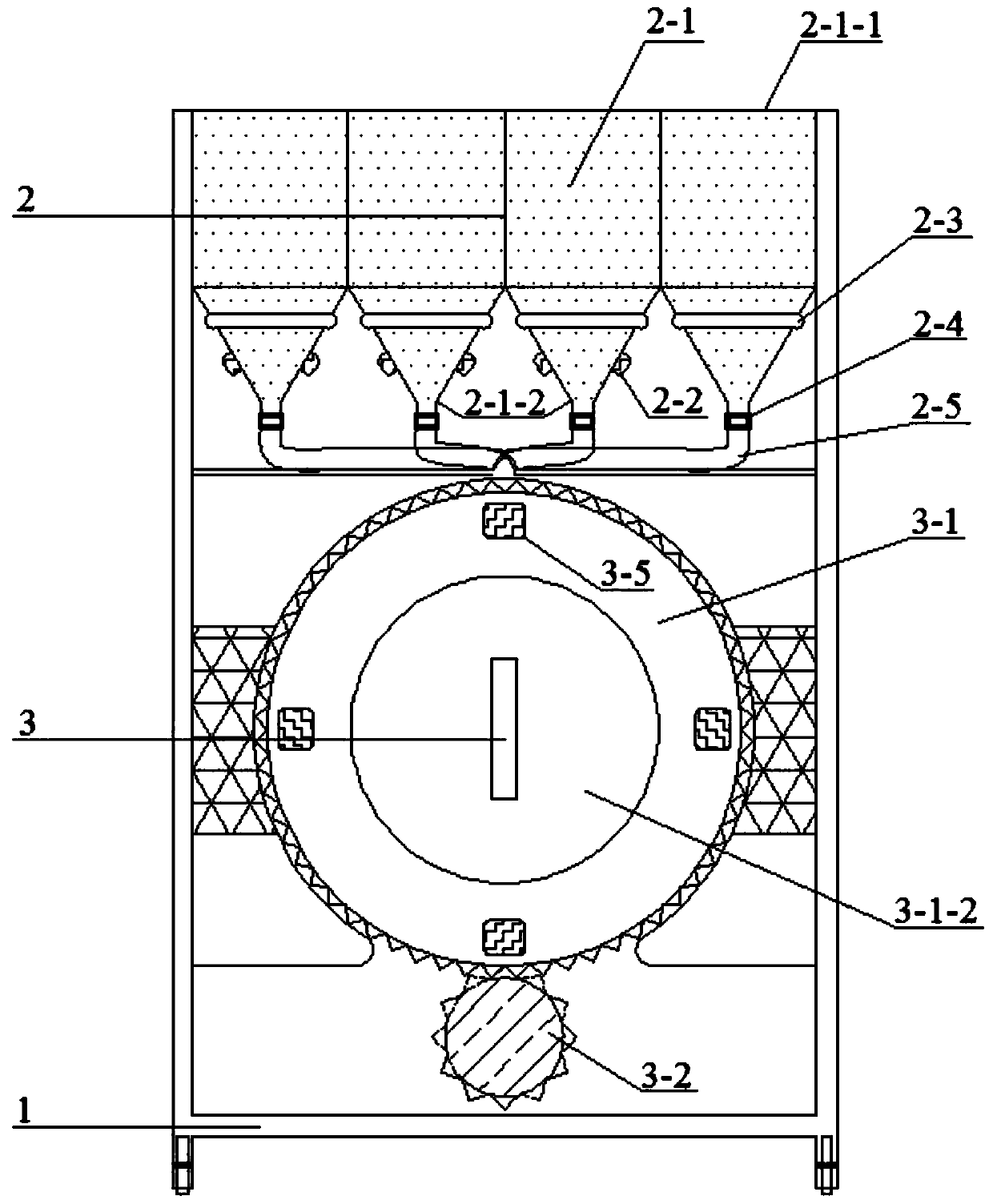 Indoor mixer for asphalt mixture