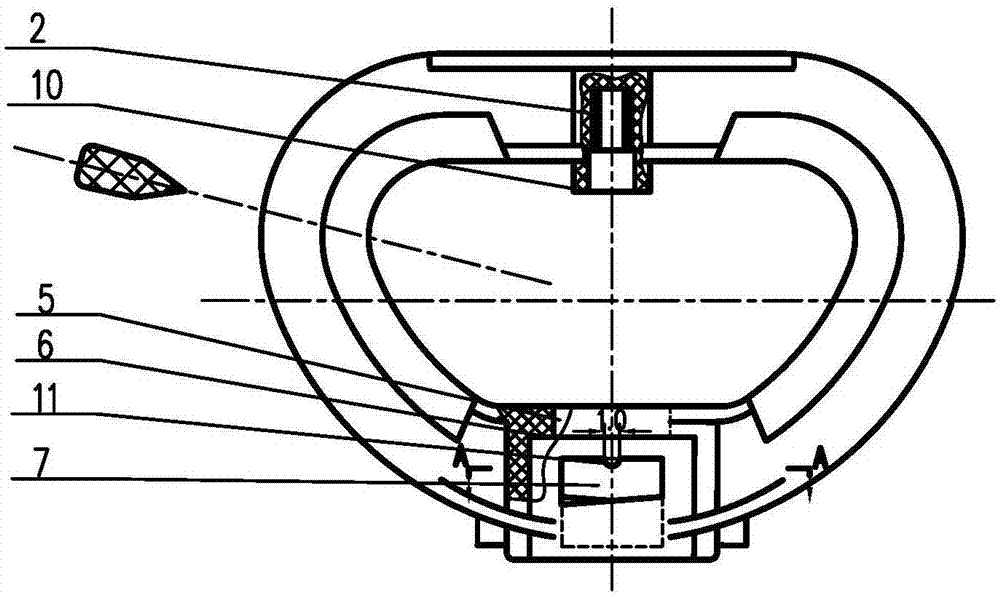 Double-part support rotary micro-sprinkler