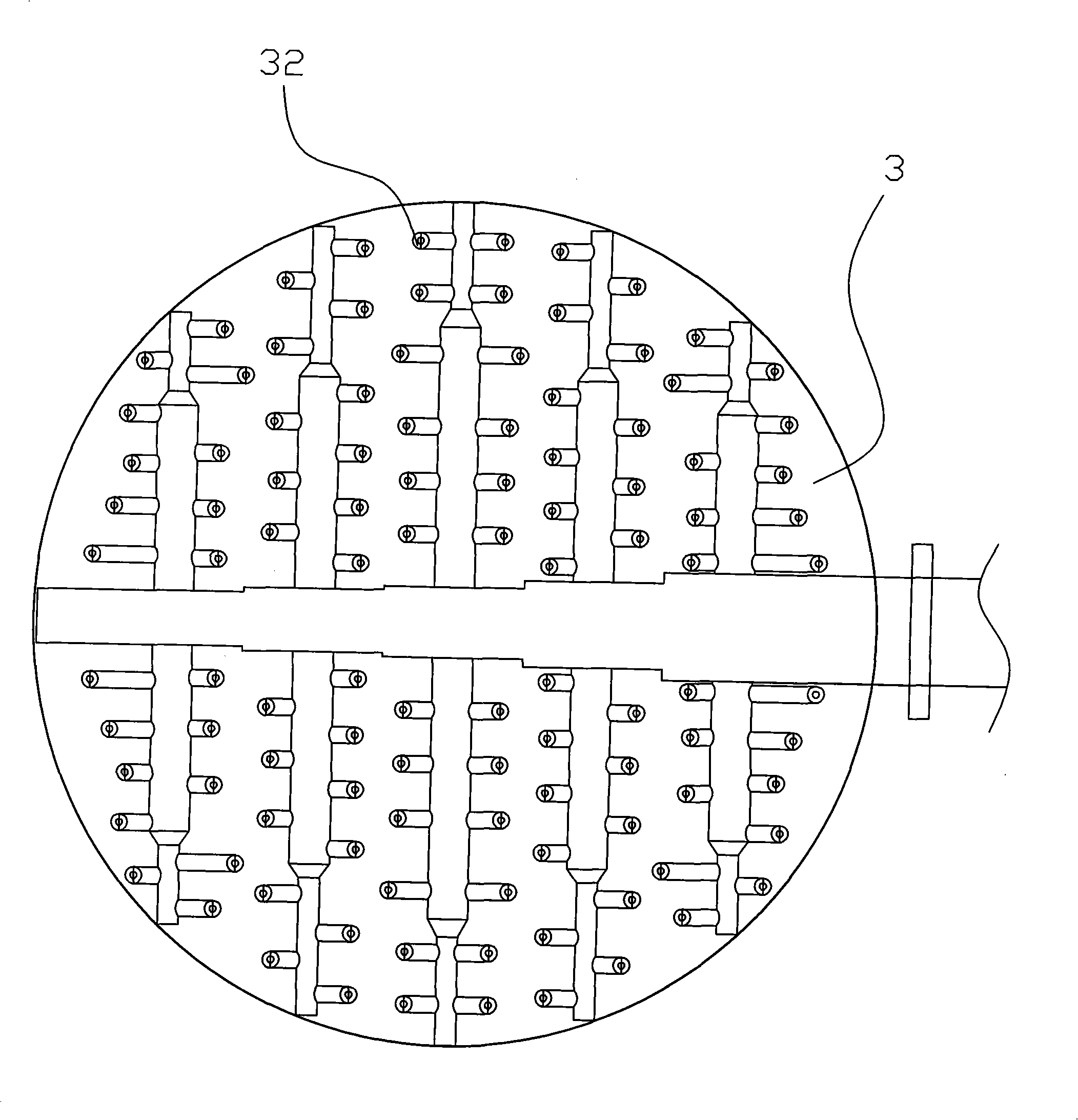 Device for removing sulfuric dioxide in exhaust gas