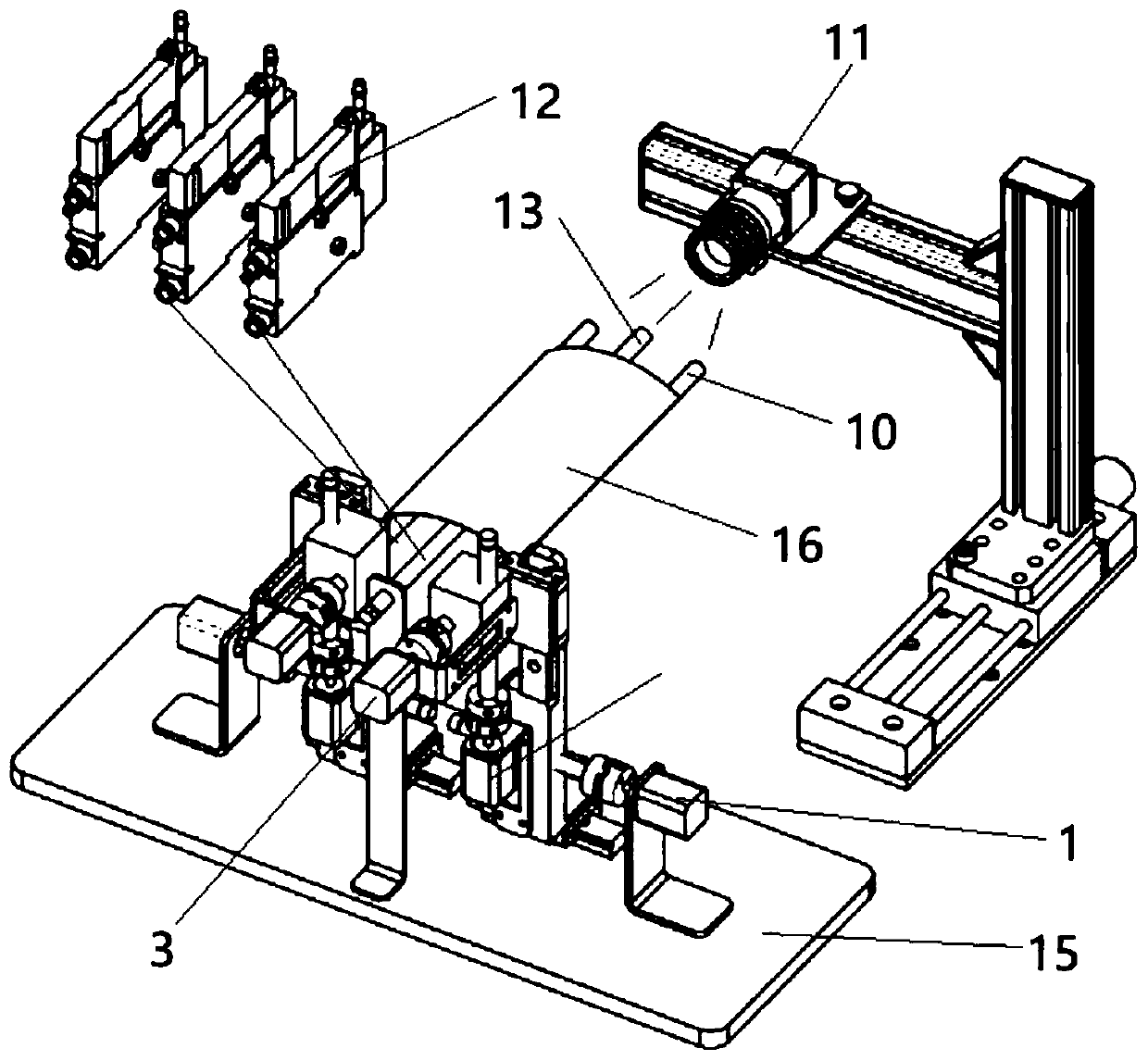 Thin film form control device based on visual camera shooting detection technology