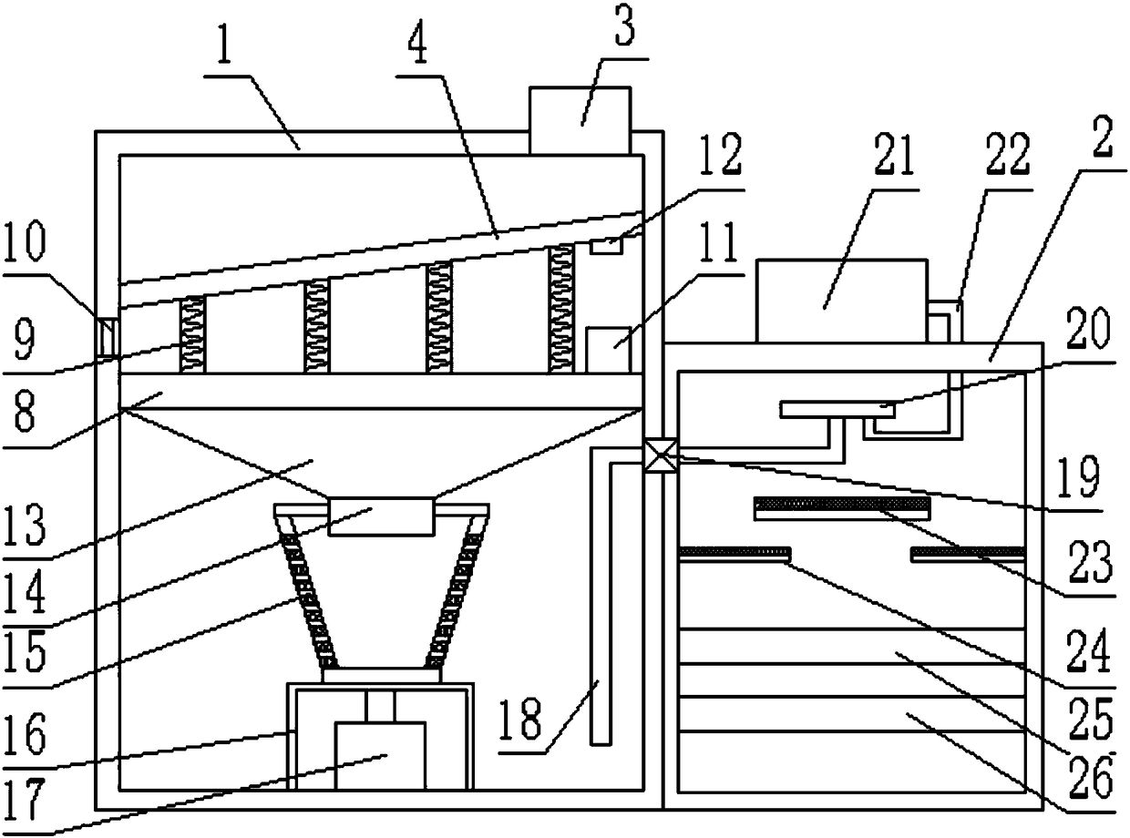 Rapid oxygenation sewage treatment device