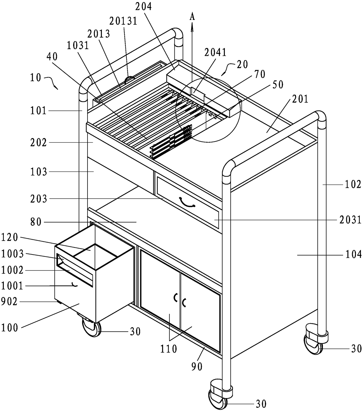 Insulin Pen Storage Therapy Cart