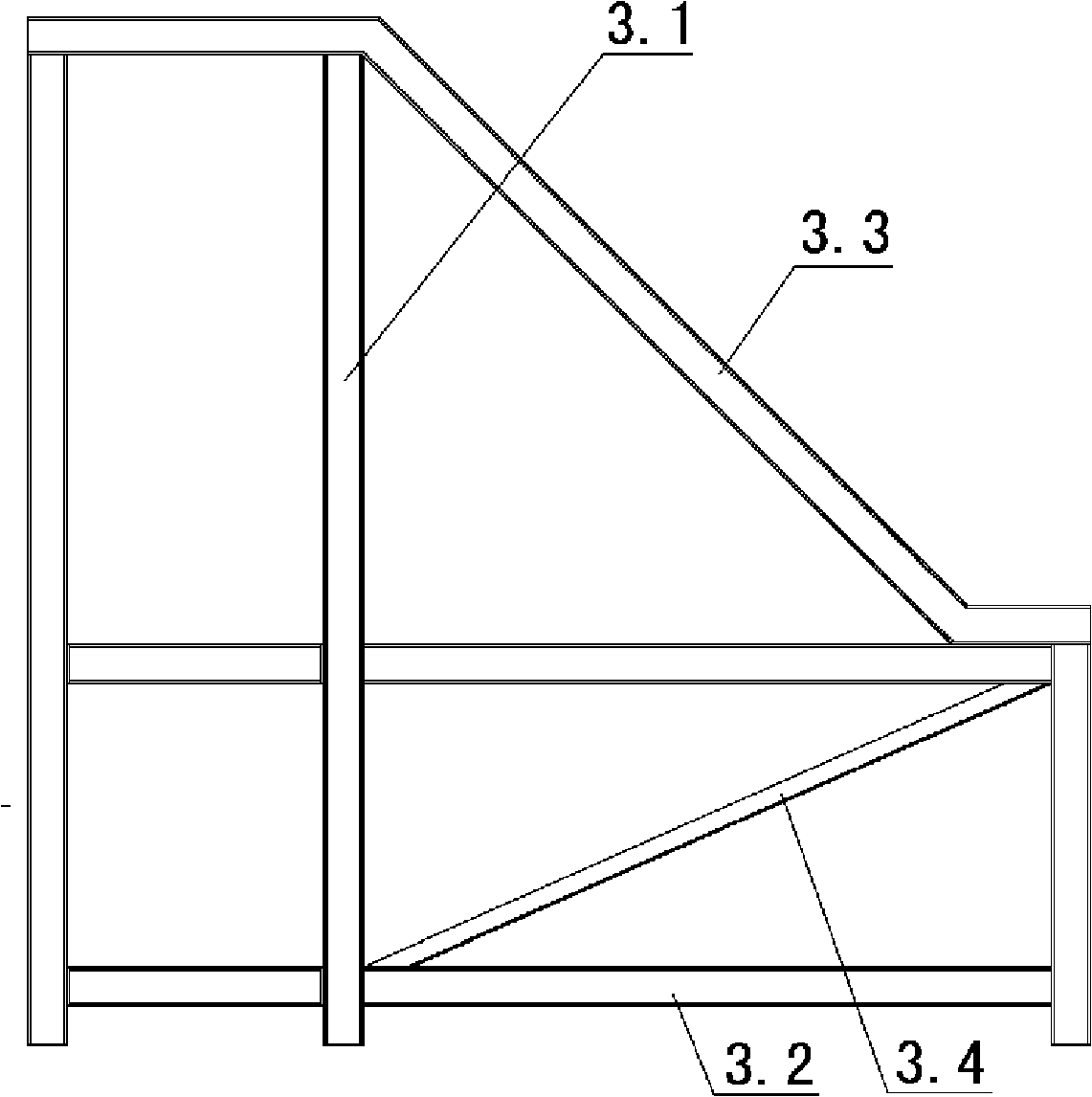 Prefabricated reinforced concrete volute template and construction method thereof