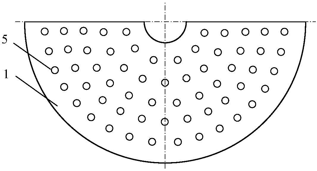 Interlayer conical cover dispersing component and method for dispersing liquid phase