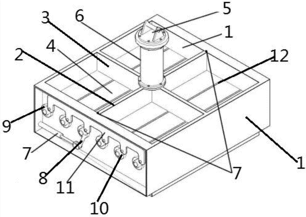 Excavator hopper for slope protection riprapping and slope protection riprapping construction method