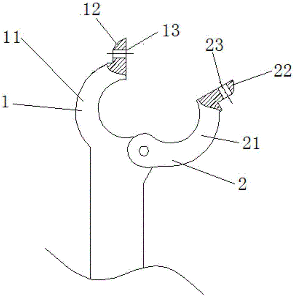 Buckle structure for installing rear rack of bicycle